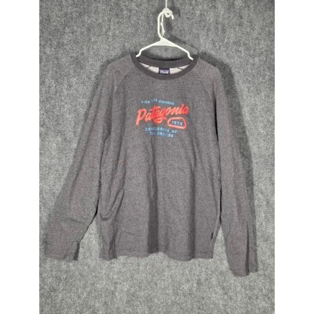 Patagonia Organic Cotton Long Sleeve‎ Graphic TShirt Mens XL Viva Los Funhogs